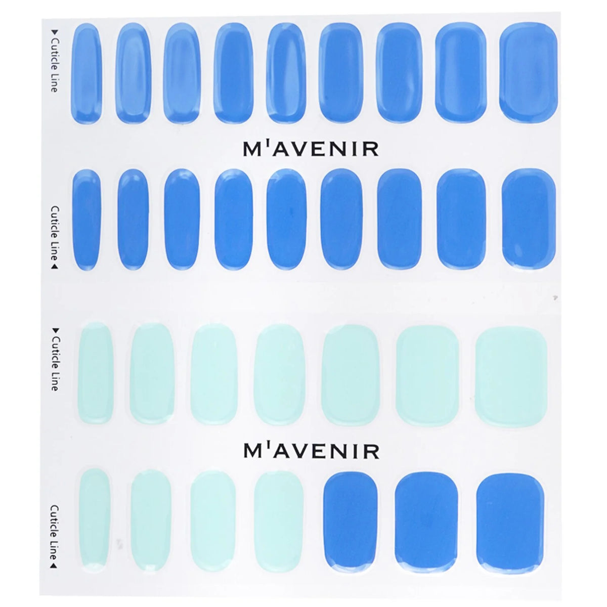Blue Nail Sticker 32pcs C64341