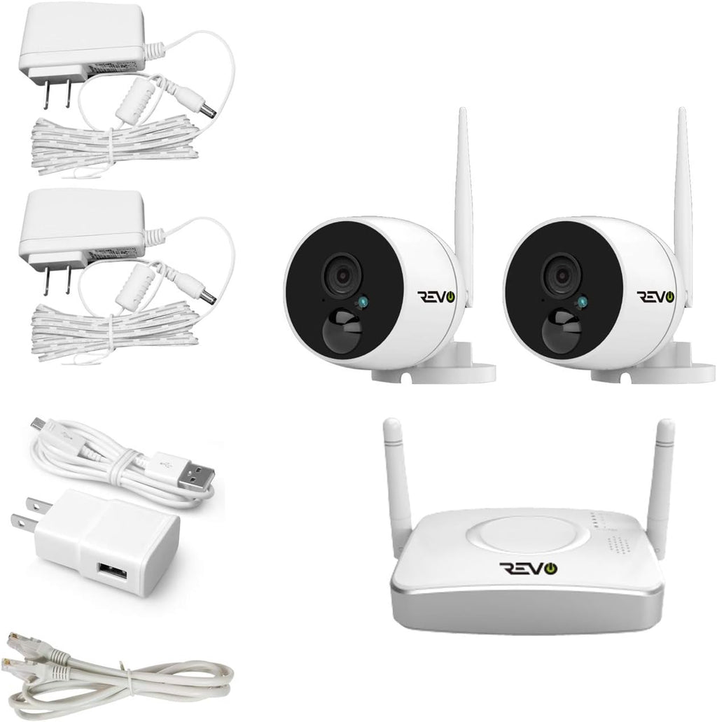 4 Ch. Wireless Security System with 2 Bullet Cameras and 32GB Micro SD Card Y137149
