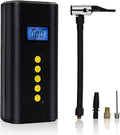 Portable Tire Inflator 150PSI Electric Tire Pump Rechargeable Air Compressor with LED Lights, Power Bank, Black Pack of 2 J978