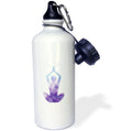 Purple Yoga Buddha Meditation Straw Water Bottle, 21-ounce L651925
