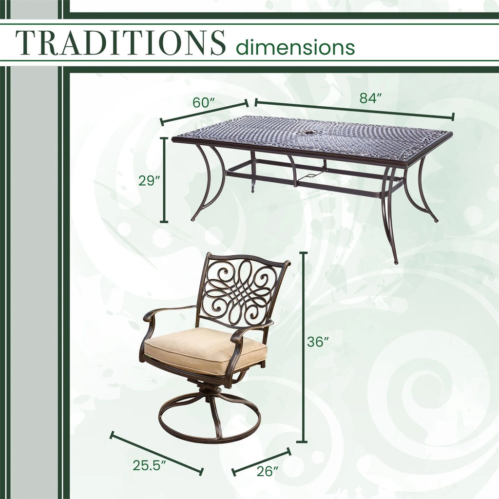 11-Piece Aluminum Outdoor Dining Set S6327