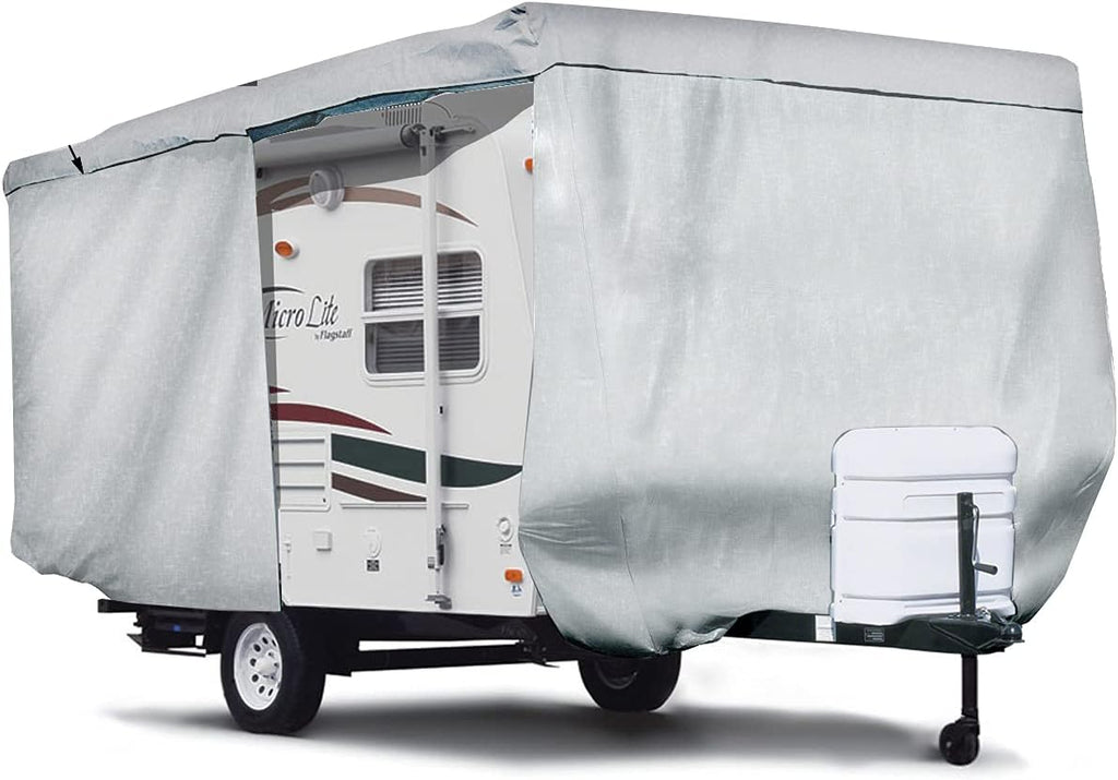 28'-30'L Travel Trailer RV Cover with Access Panels H2662