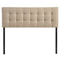 Beige Queen Tufted Panel Headboard G8743