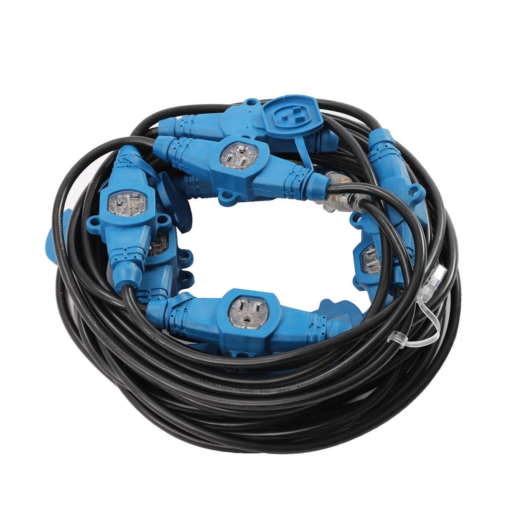 50FT Extension Power Cord 11 Outlets Heavy Duty A699767