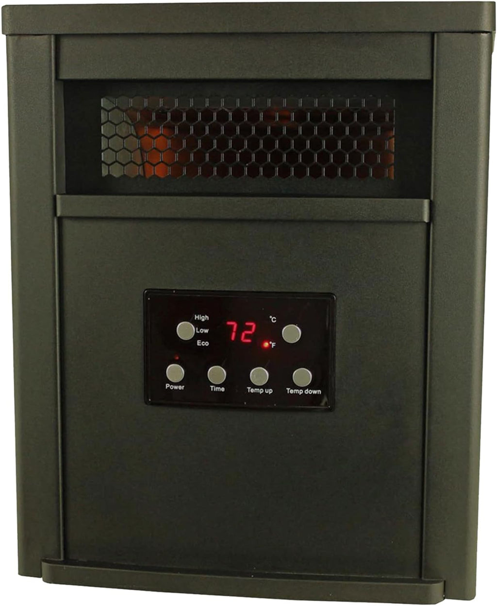 1500W Portable Electric Infrared Quartz Space Heater with Remote Control, Black (2 Pack) A960
