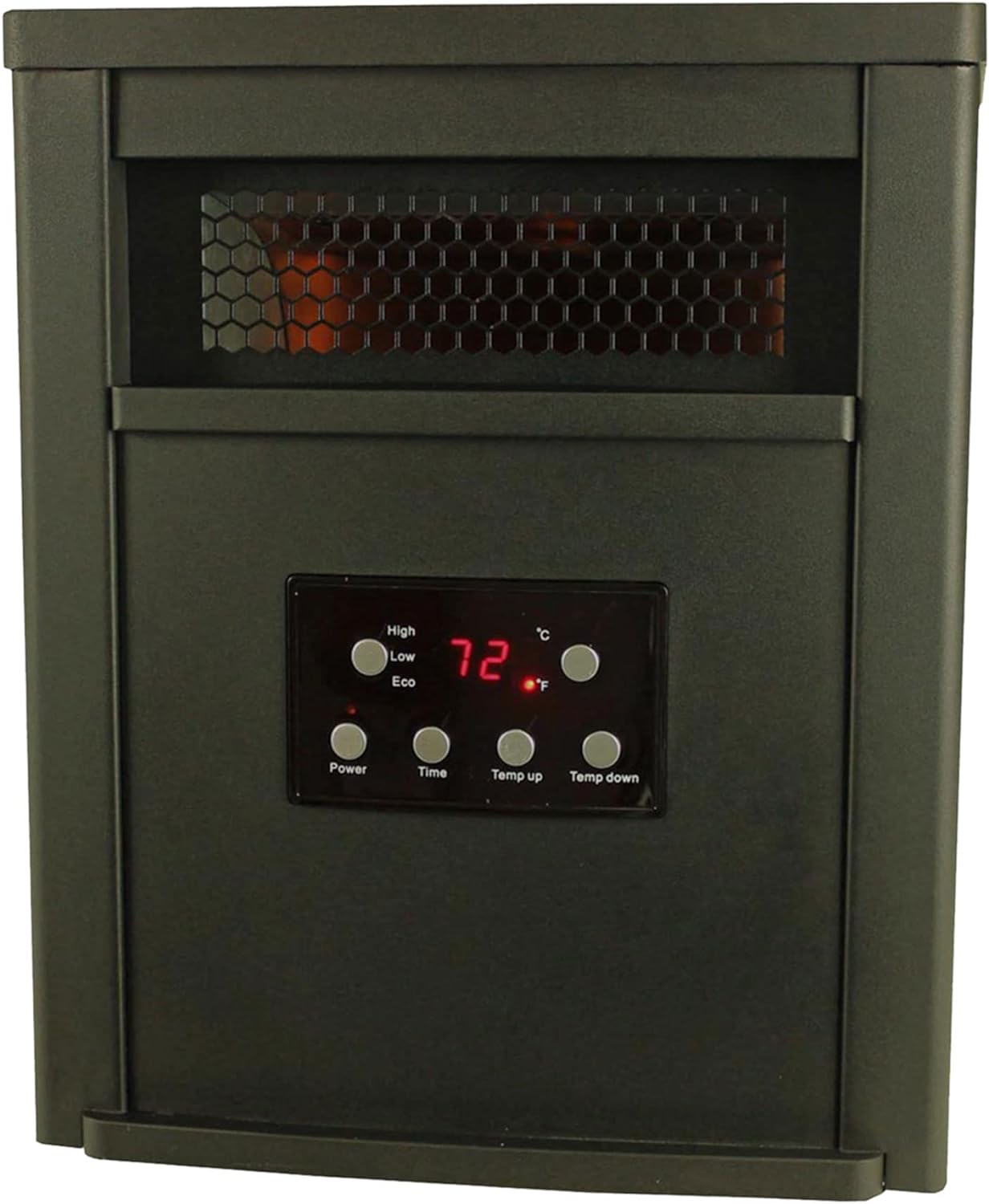 1500W Portable Electric Infrared Quartz Space Heater with Remote Control, Black (2 Pack) A960