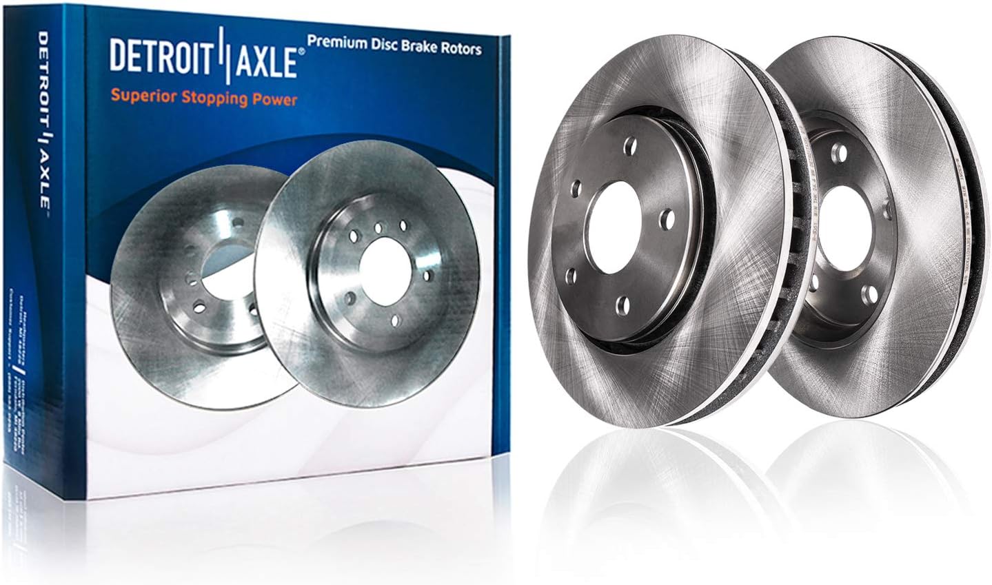 330mm Front and 328mm Rear Disc Rotors with Brake Pads 10pc Set Q6721