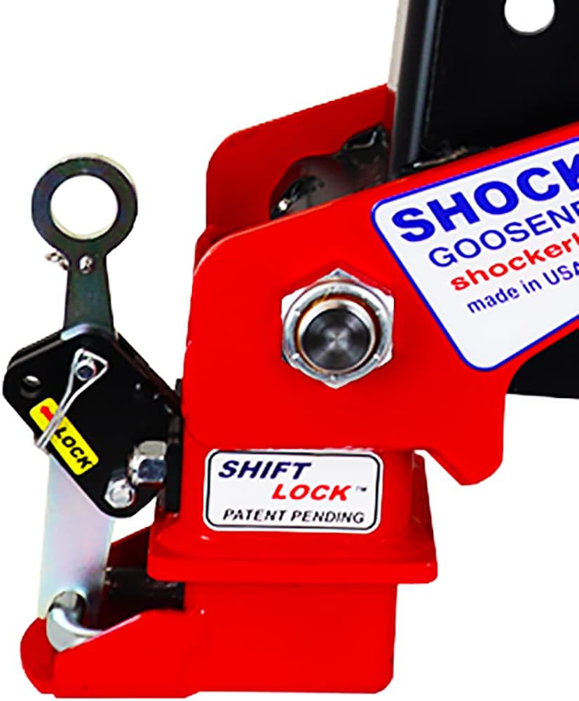 Gooseneck Air Hitch & Coupler, Square 4" Straight Pin 30K Coupler 9" Offset N2460