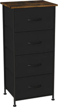 Gray 4 Drawer Fabric Dresser D1513