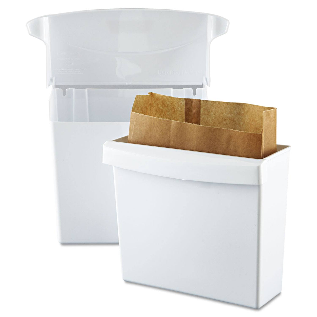 White Rigid Liner Sanitary Napkin Receptacle T47696