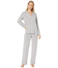 Heather Grey/Sorbet Pink Long PJ Set U8233