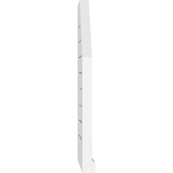 Octagonal Surface Mount PVC Gable Vent with Brickmould X78083