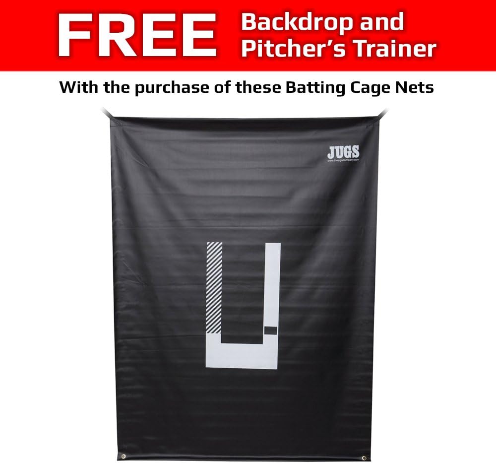 Black Twisted Knotted Polyethylene Batting Cage Nets B388043