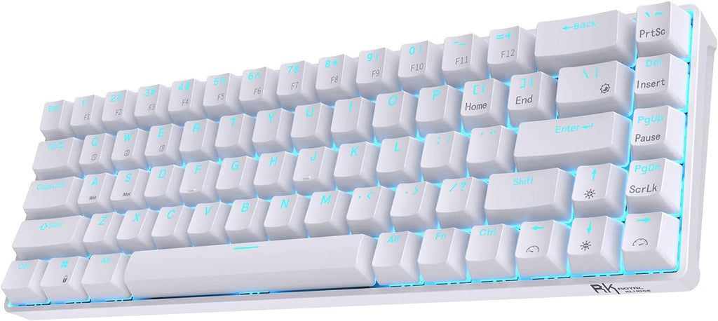 Wireless Hot Swappable 65% Mechanical Keyboard, 68 Keys Compact Bluetooth Gaming Keyboard with Red Switch N630
