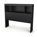 Twin-size Bookcase Headboard in Black Finish J904394