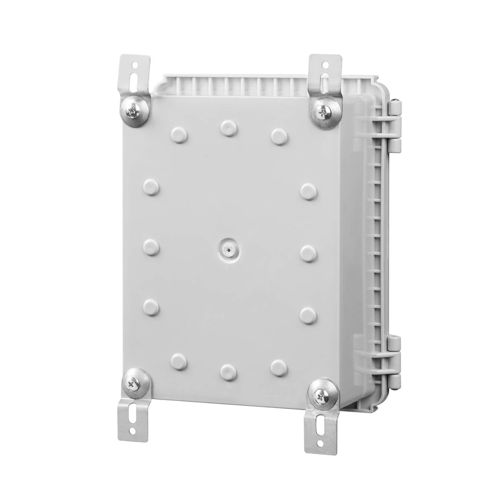 IP67 Waterproof Plastic Junction Box with Hinged Cover and Mounting Plate P375303