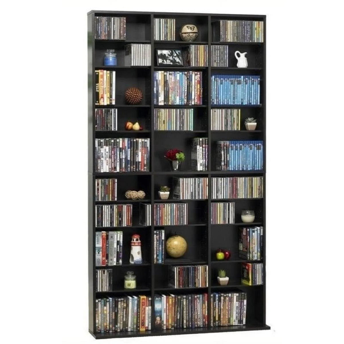 72" Triple Slim Multimedia Storage Rack in Espresso B92748