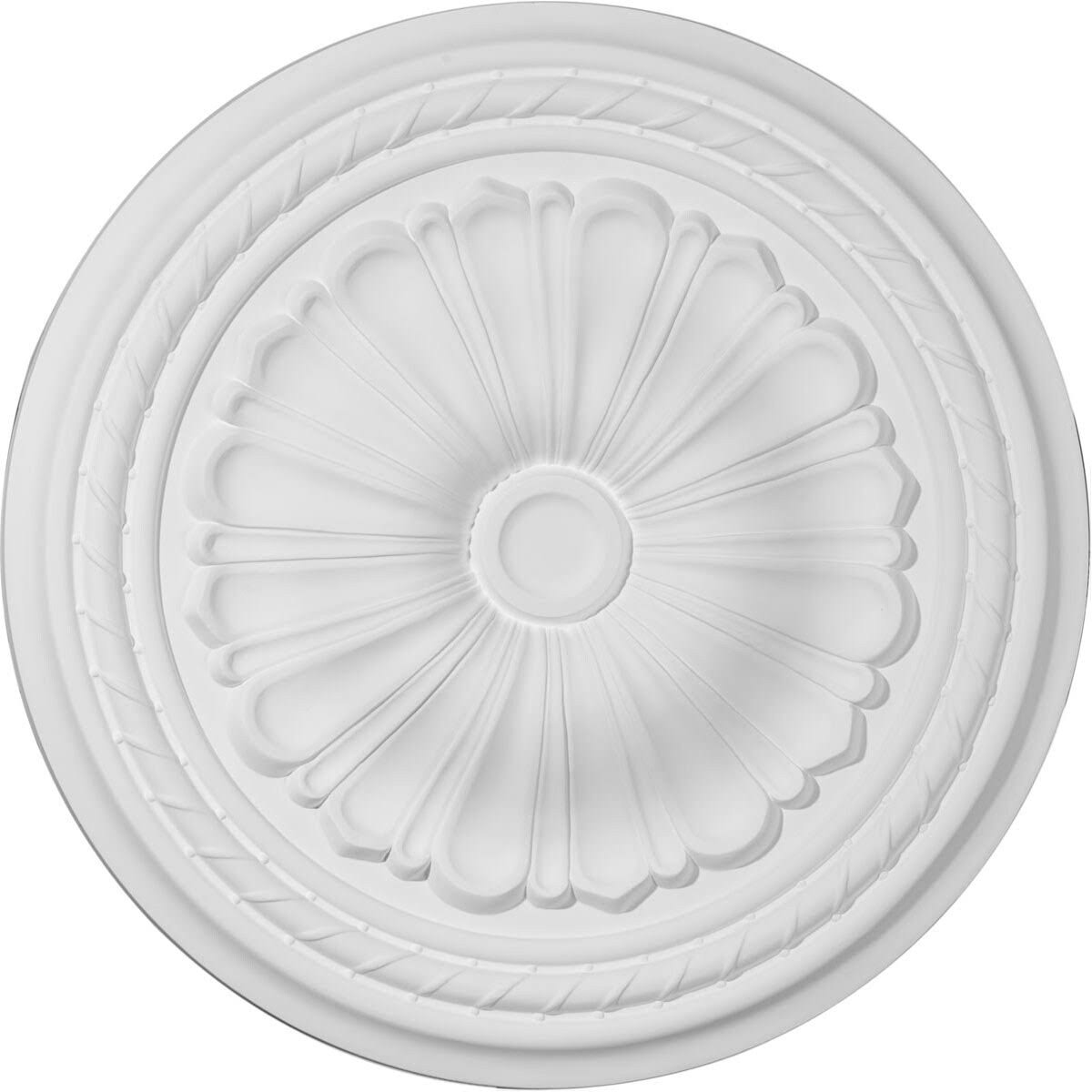 Hand-Painted Spartan Stone Ceiling Medallion H37652