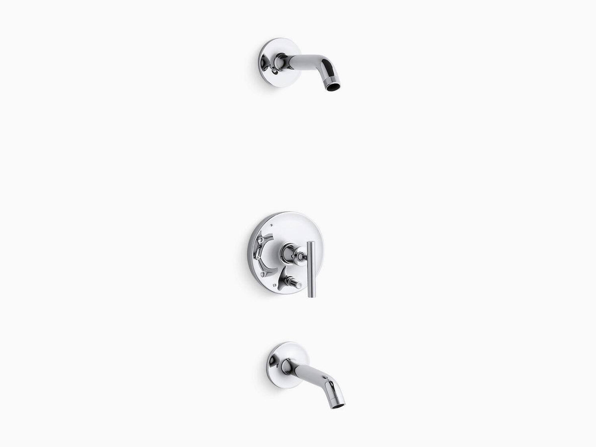 Bath and Shower Trim Set with Push Button Diverter A357
