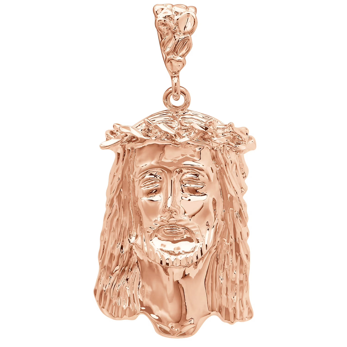 Rose Gold Plated Jesus Piece Pendant V730481