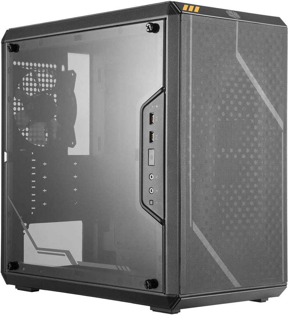 Black Micro-ATX Tower with Acrylic Side Panel, Pack of 2 M51296