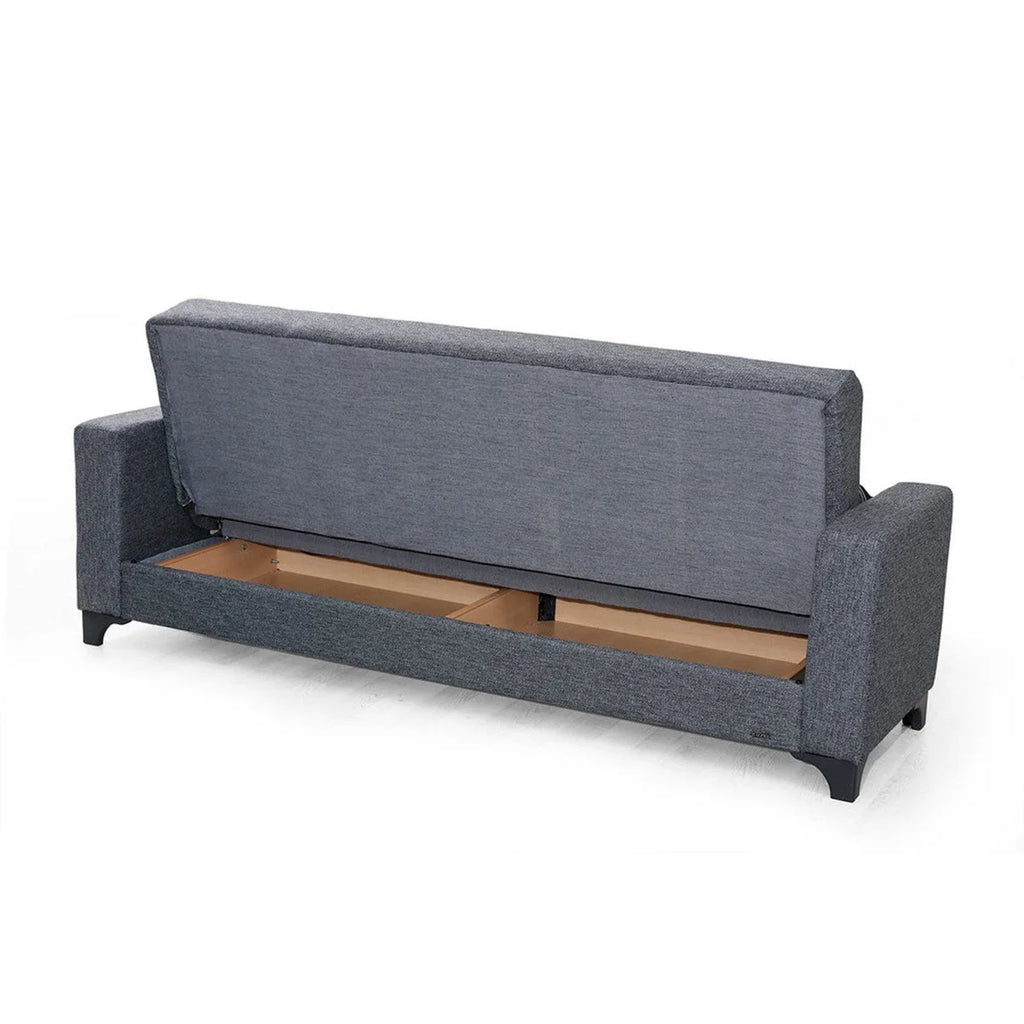 Light Gray Fabric Sofa Bed G117
