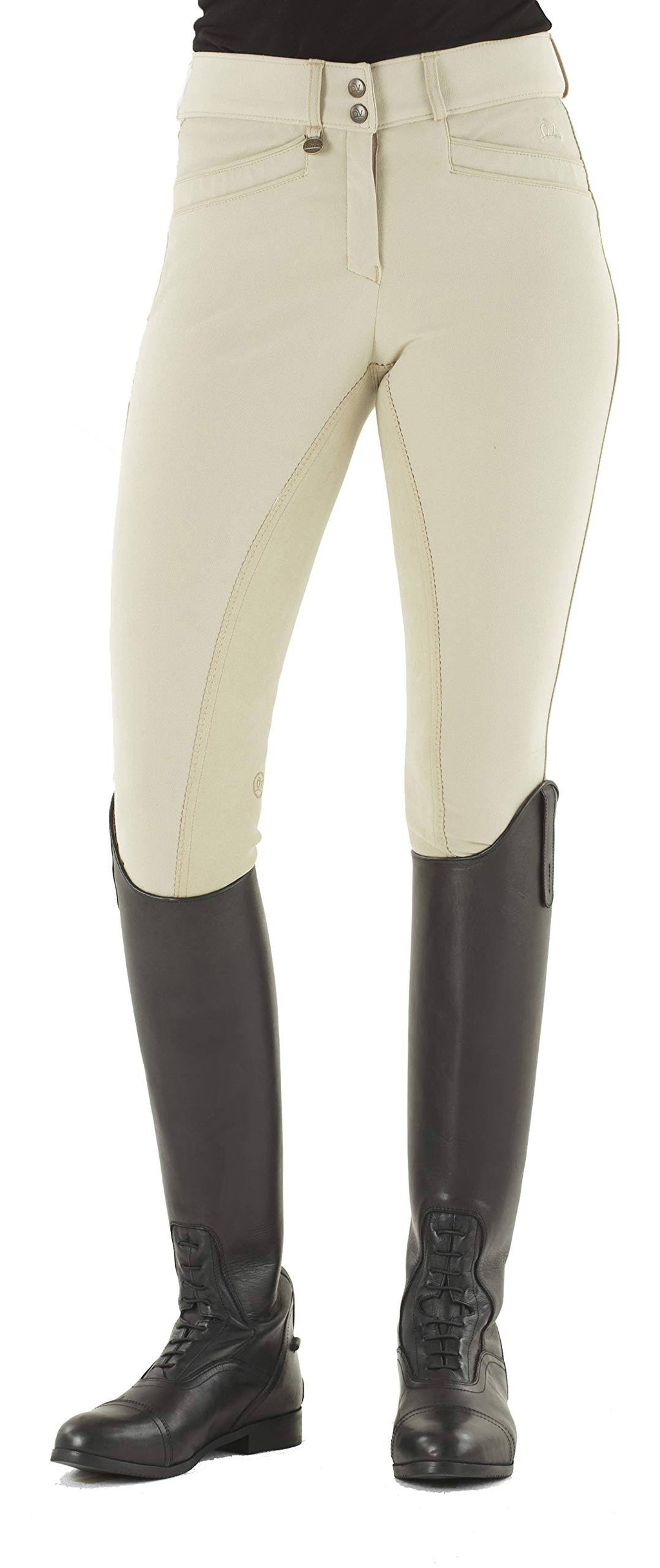 Show Tan Front Zip Full Seat Breech R157290