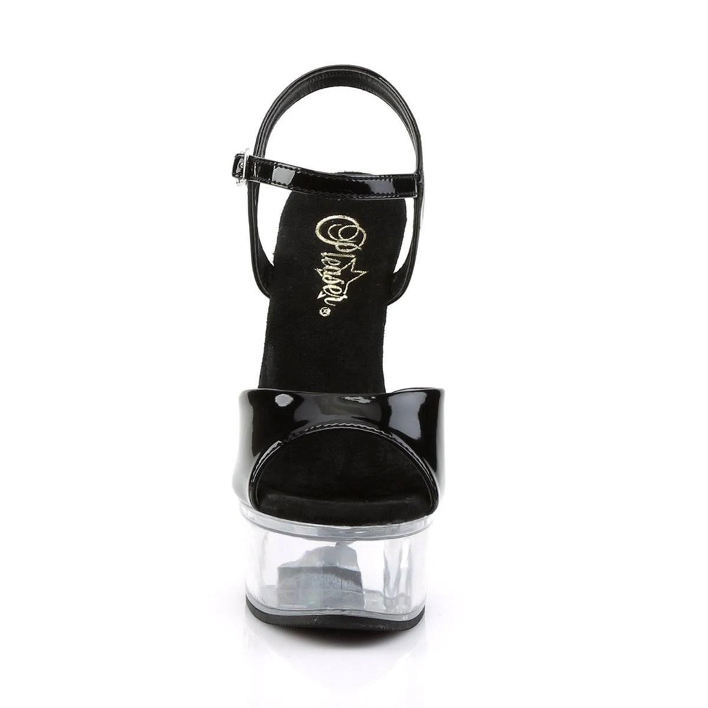 Black Faux Leather Captiva-609 Shoes T74486