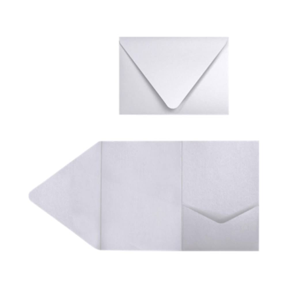 Silver Metallic A7 Invitations Pack of 190 C132