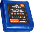 Extra Heavy Duty 14 Mil Waterproof Poly Tarpaulin with Reinforced Edges R478605