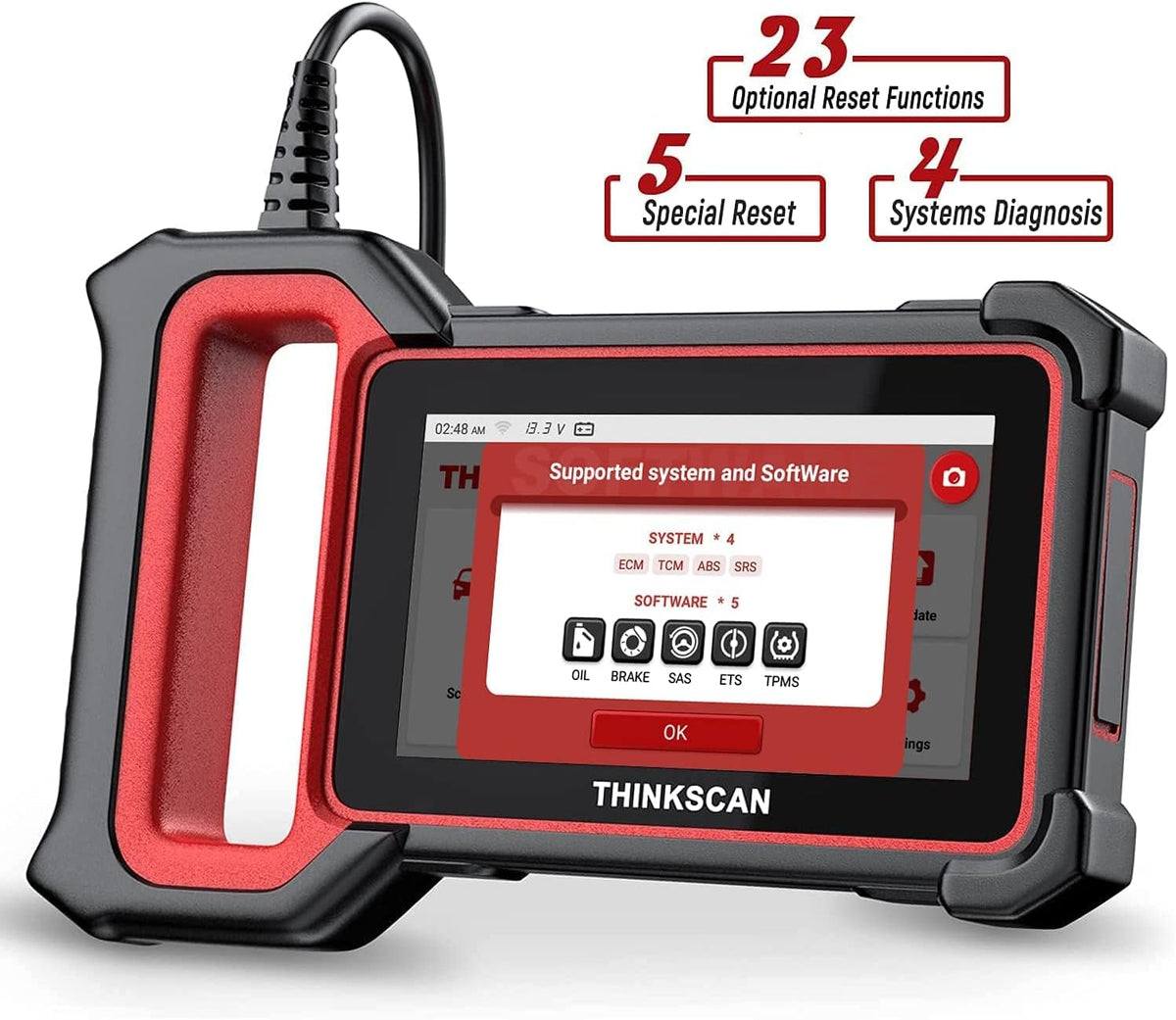 Car Scanner Plus S6 Code Reader, Diagnostic Scanner with Oil SAS EPB TPMS Reset U421146
