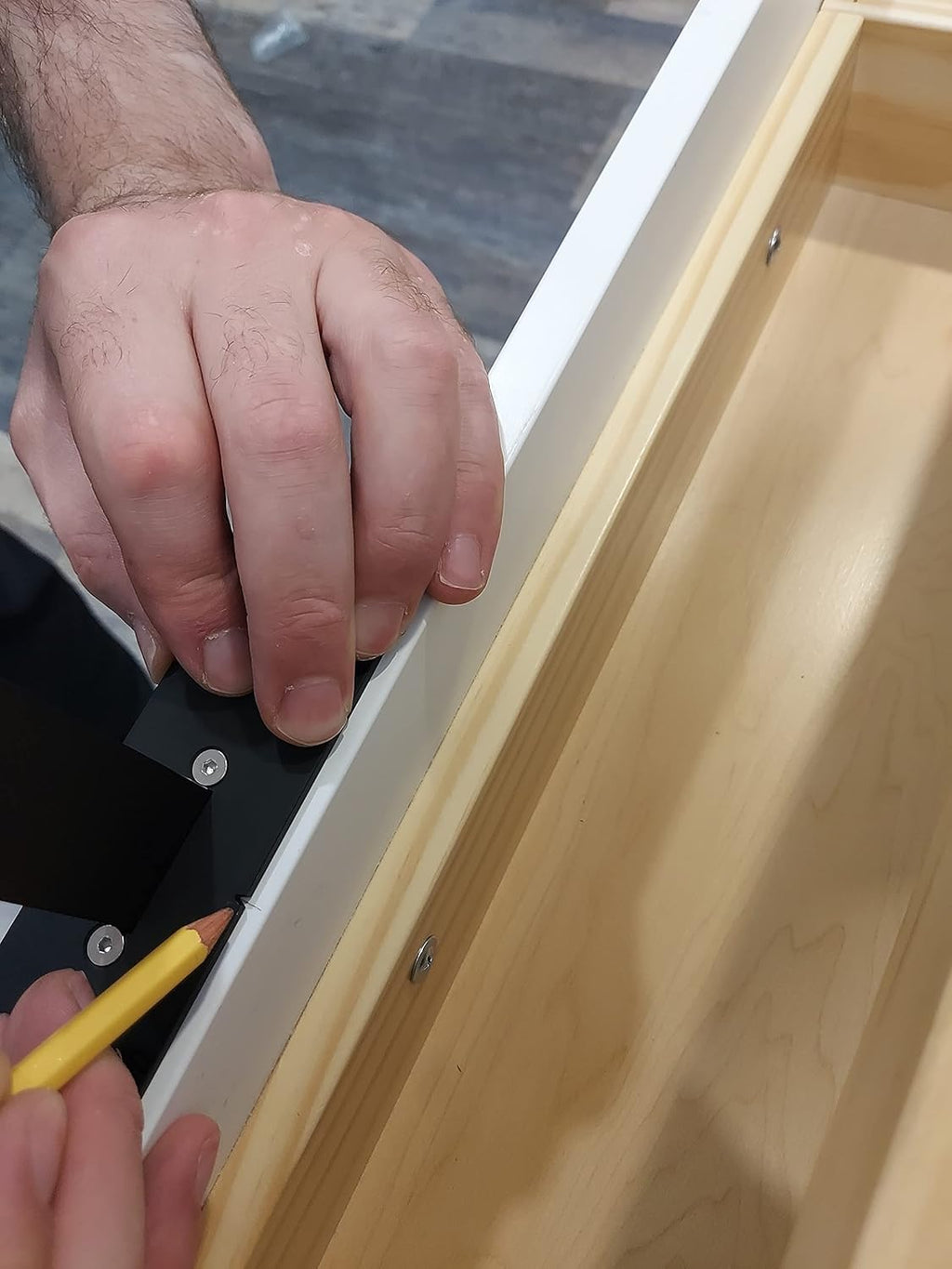 Aluminum+ABC Extended 20 INCH Ruler Cabinet Hardware Jig Template Tool M994741