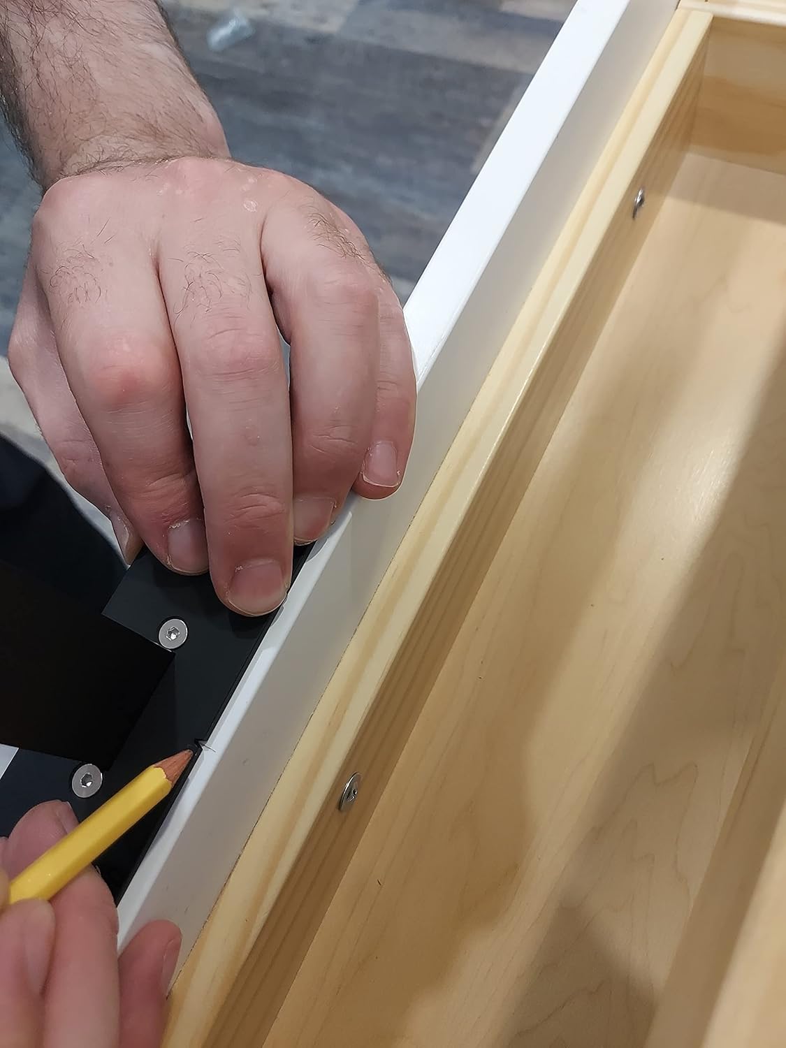 Aluminum+ABC Extended 20 INCH Ruler Cabinet Hardware Jig Template Tool M994741