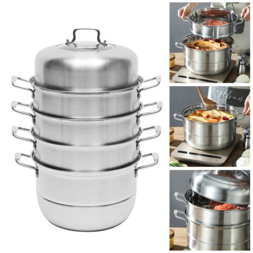 5 Tier Stainless Steel Steamer Cookware G494