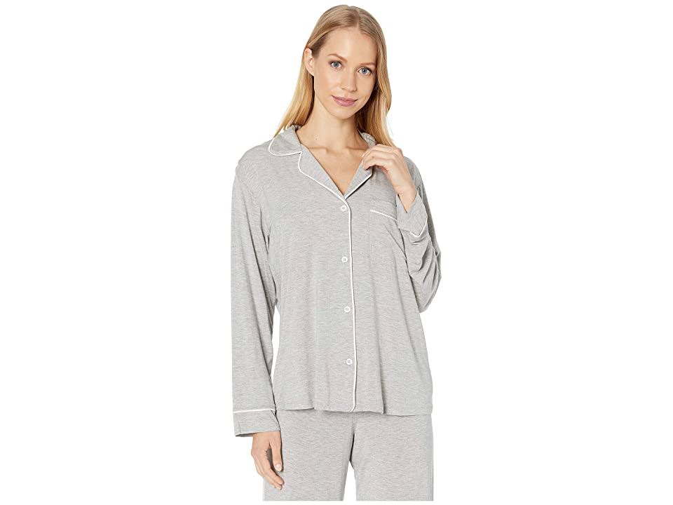 Heather Grey/Sorbet Pink Long PJ Set U8233
