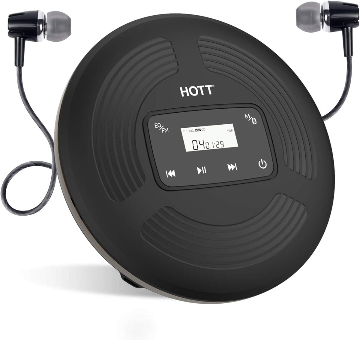 Portable CD Player with Bluetooth 5.0 and FM Transmitter C889