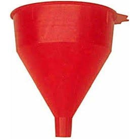 Red Polyethylene 2 Quart Funnel C324