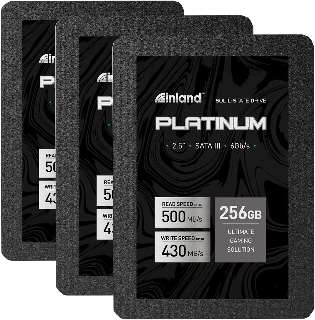 3 Pack 512GB SSD SATA III 2.5" Internal Solid State Drive U581