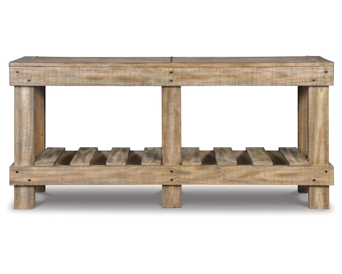 Casual Sofa Console Table Brown M189782