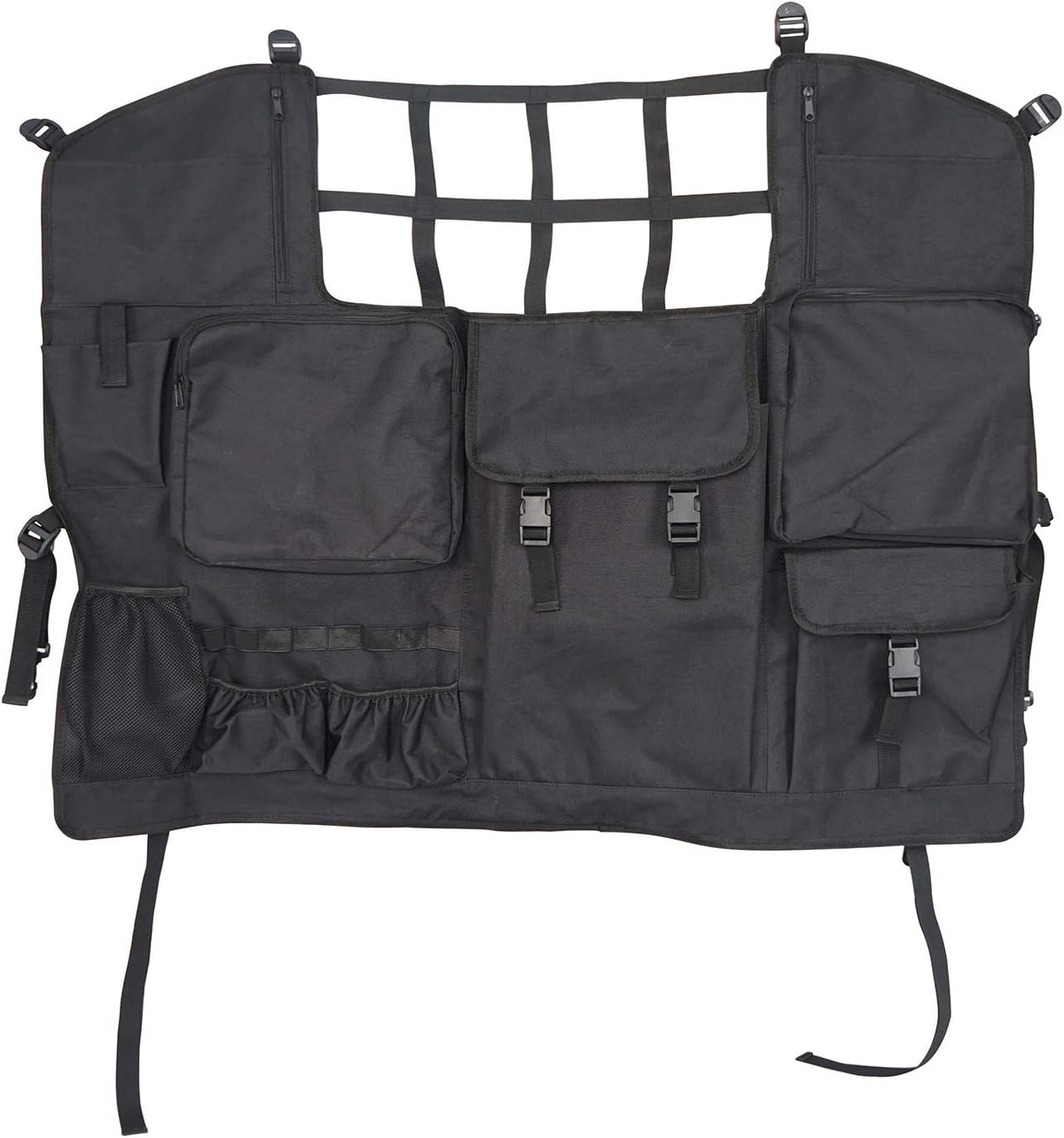 Rear Seat Cover Cargo Net Trunk Organizers Pouch Bags K8654