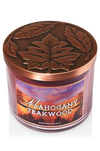 3 Wick 14.5 Ounce Mahogany Teakwood Candle M4283