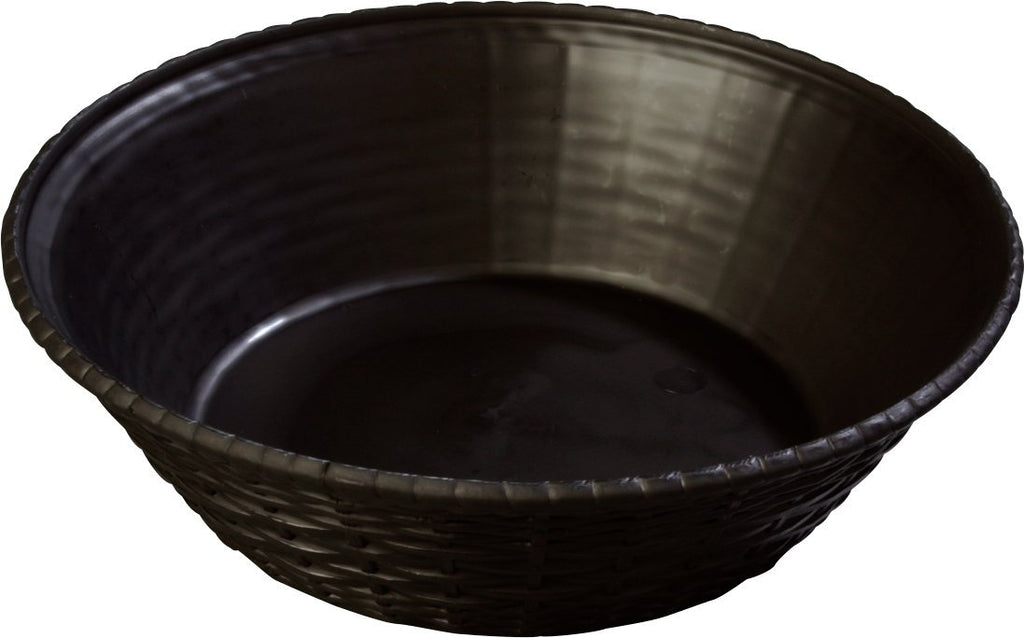 Round Serving Basket, 9", Black (Pack of 12) C1159