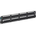 48 Ports CAT 5e Patch Panel - Black H8272