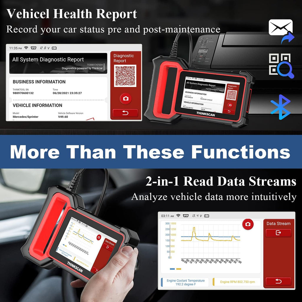 Car Scanner Plus S6 Code Reader, Diagnostic Scanner with Oil SAS EPB TPMS Reset U421146