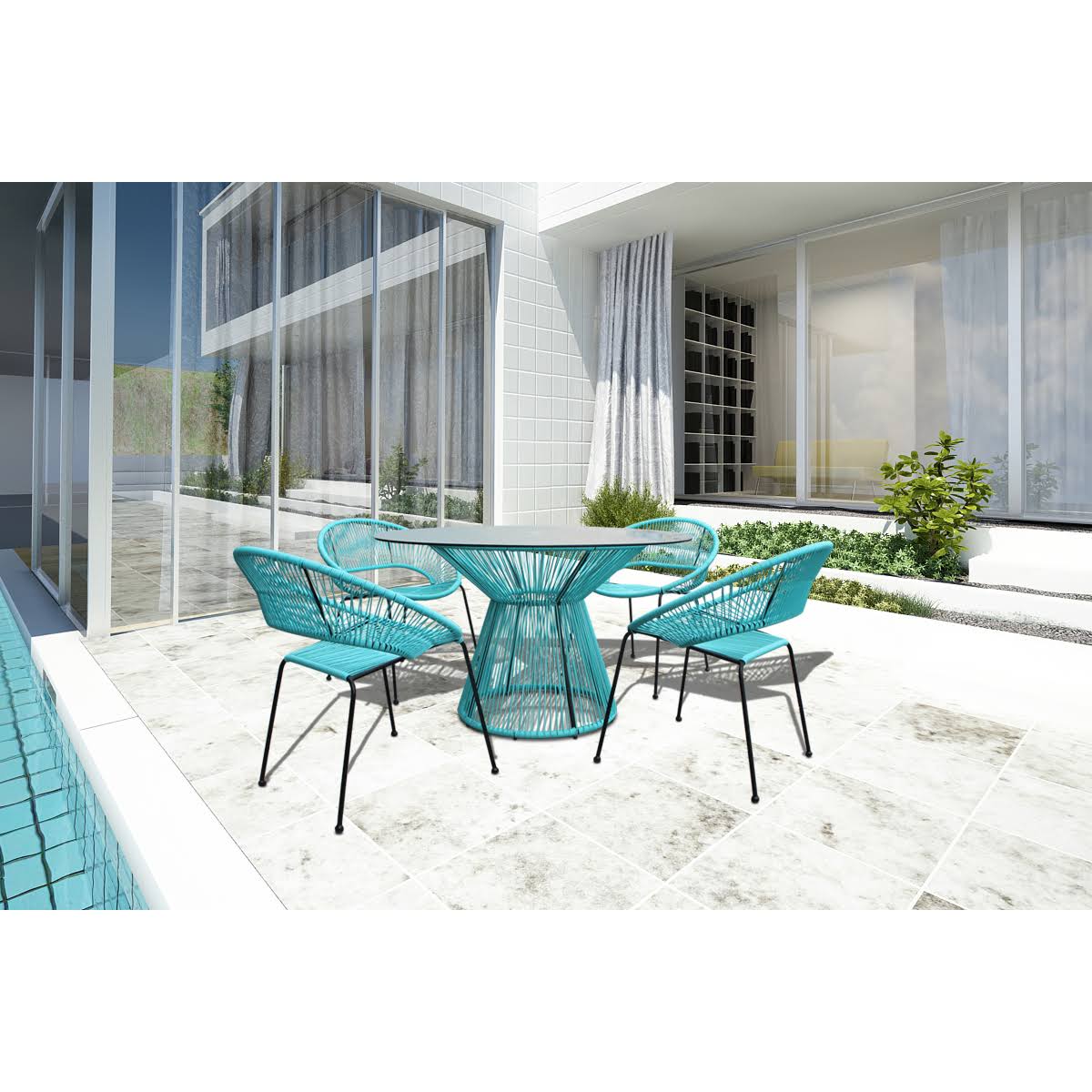 White Lightning Dining Table N43961
