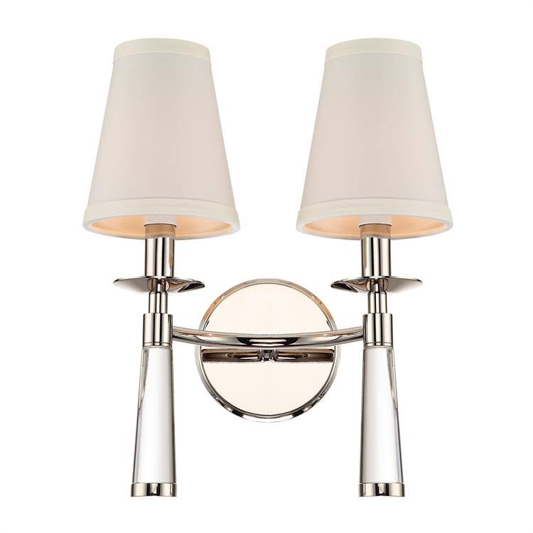 Polished Nickel 2 Light Sconce G713478