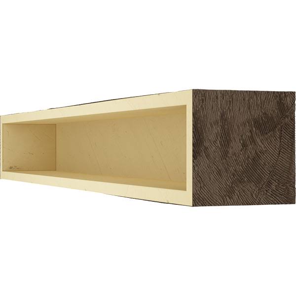 Natural Mahogany Faux Wood Fireplace Mantel Y522875
