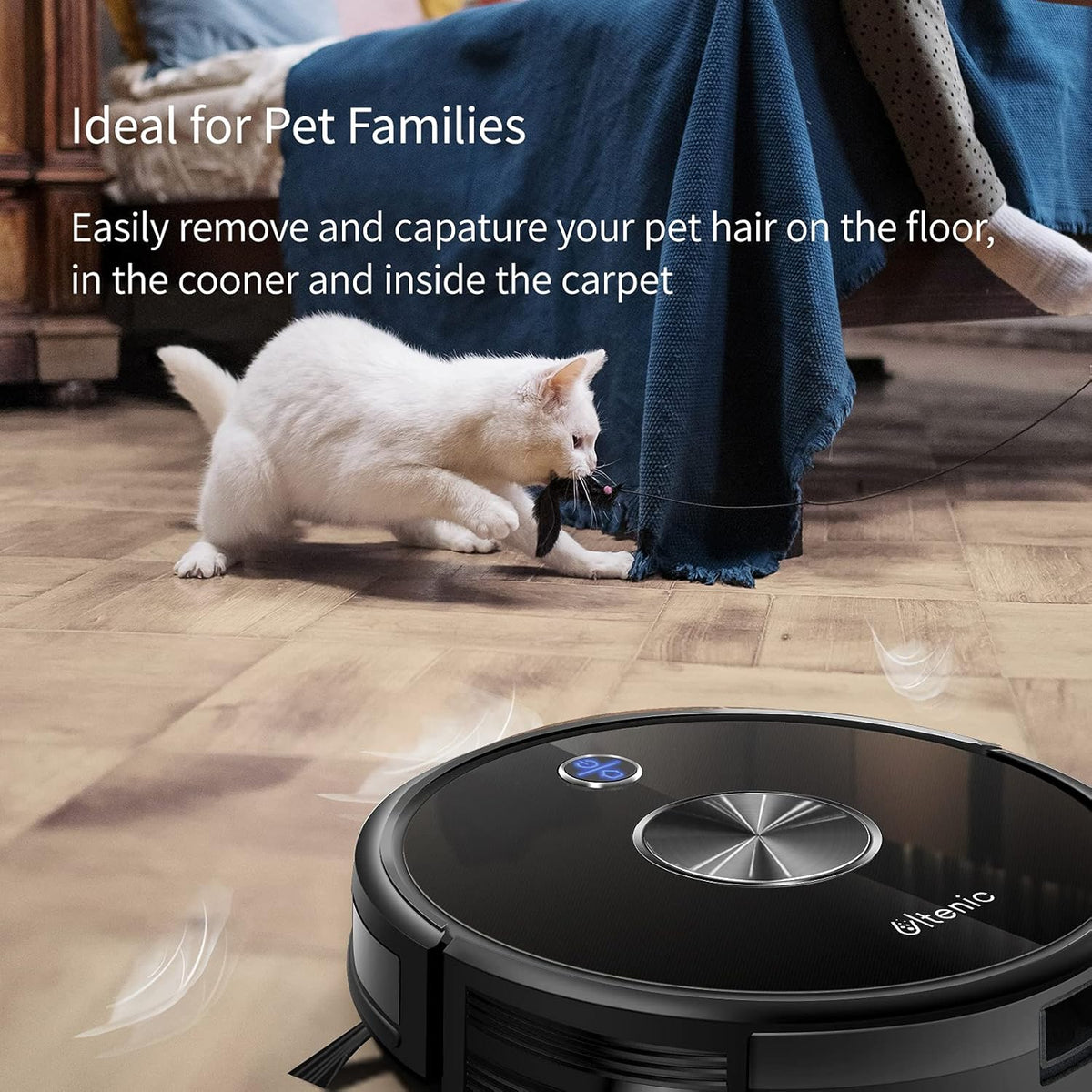 Robot Vacuum Cleaner and Mop, 2500Pa Suction, 150Mins Runtime N7479