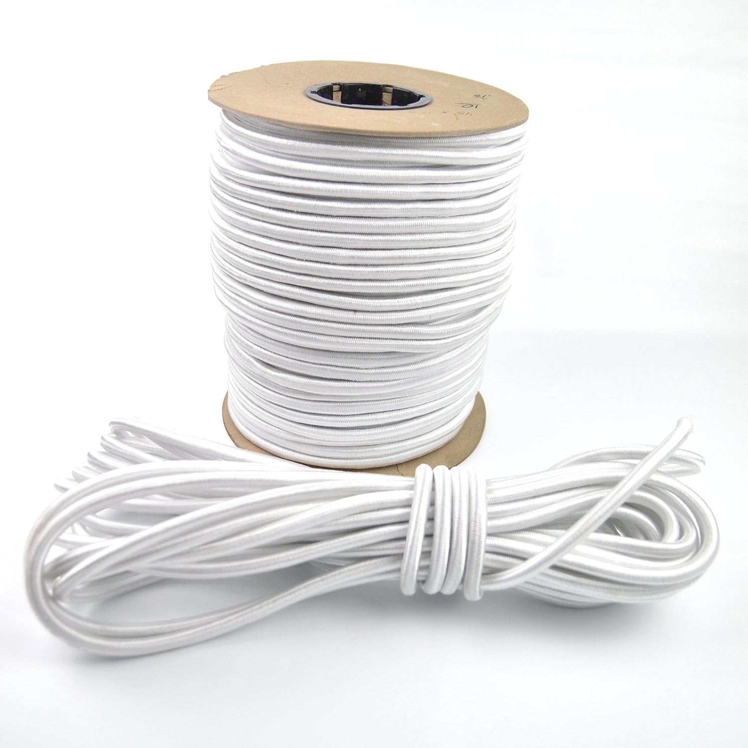 100ft 3/8 Inch White Bungee Shock Cord Pack of 2 T799135