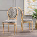 Black Fabric Dining Chairs, Set of 2 G43968
